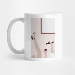 Red wine and heels Mug